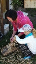 2017 Strohskulpturen-Bau der Zöglinge